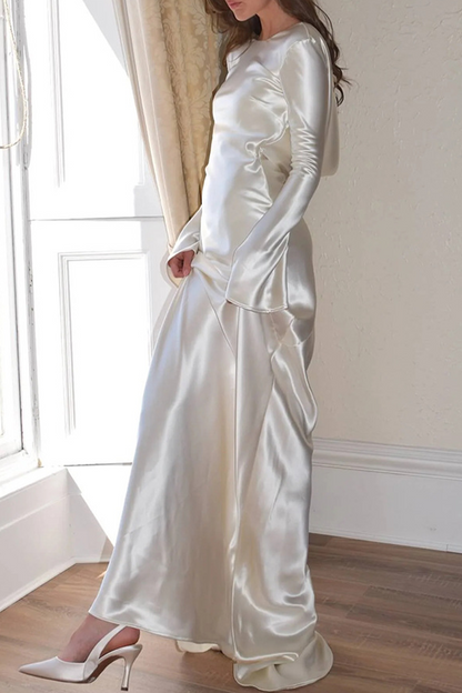 Vestidos de noche sexys con escote redondo y espalda descubierta para fiesta de graduación