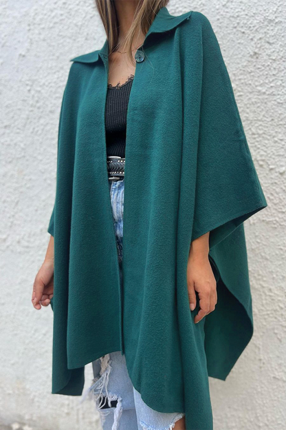 Prendas de abrigo informales con botones y cuello vuelto (5 colores)