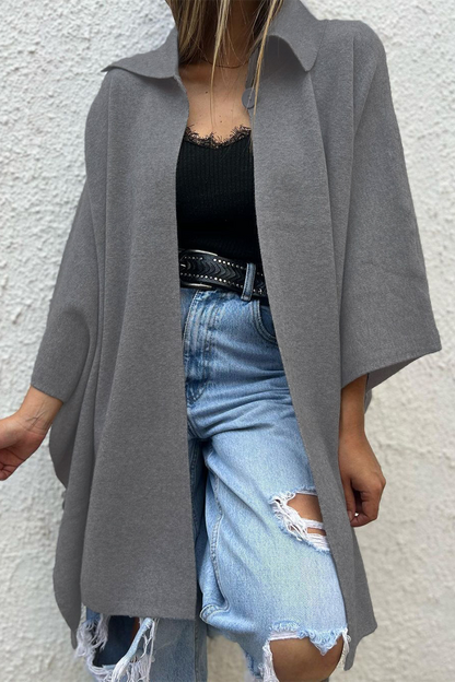 Prendas de abrigo informales con botones y cuello vuelto (5 colores)