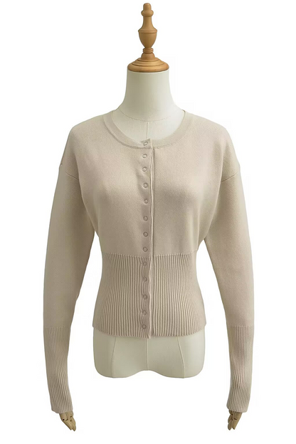 Prendas de abrigo informales con cuello redondo y hebilla para uso diario