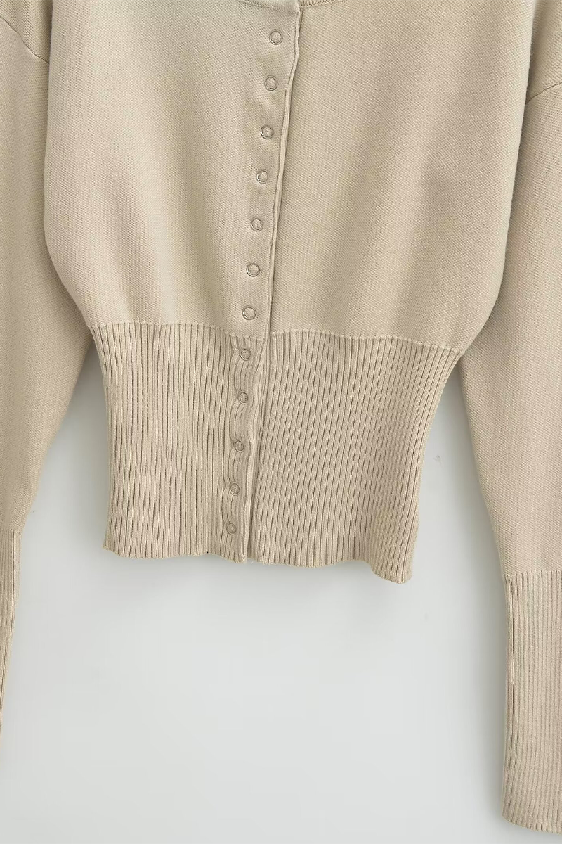 Prendas de abrigo informales con cuello redondo y hebilla para uso diario