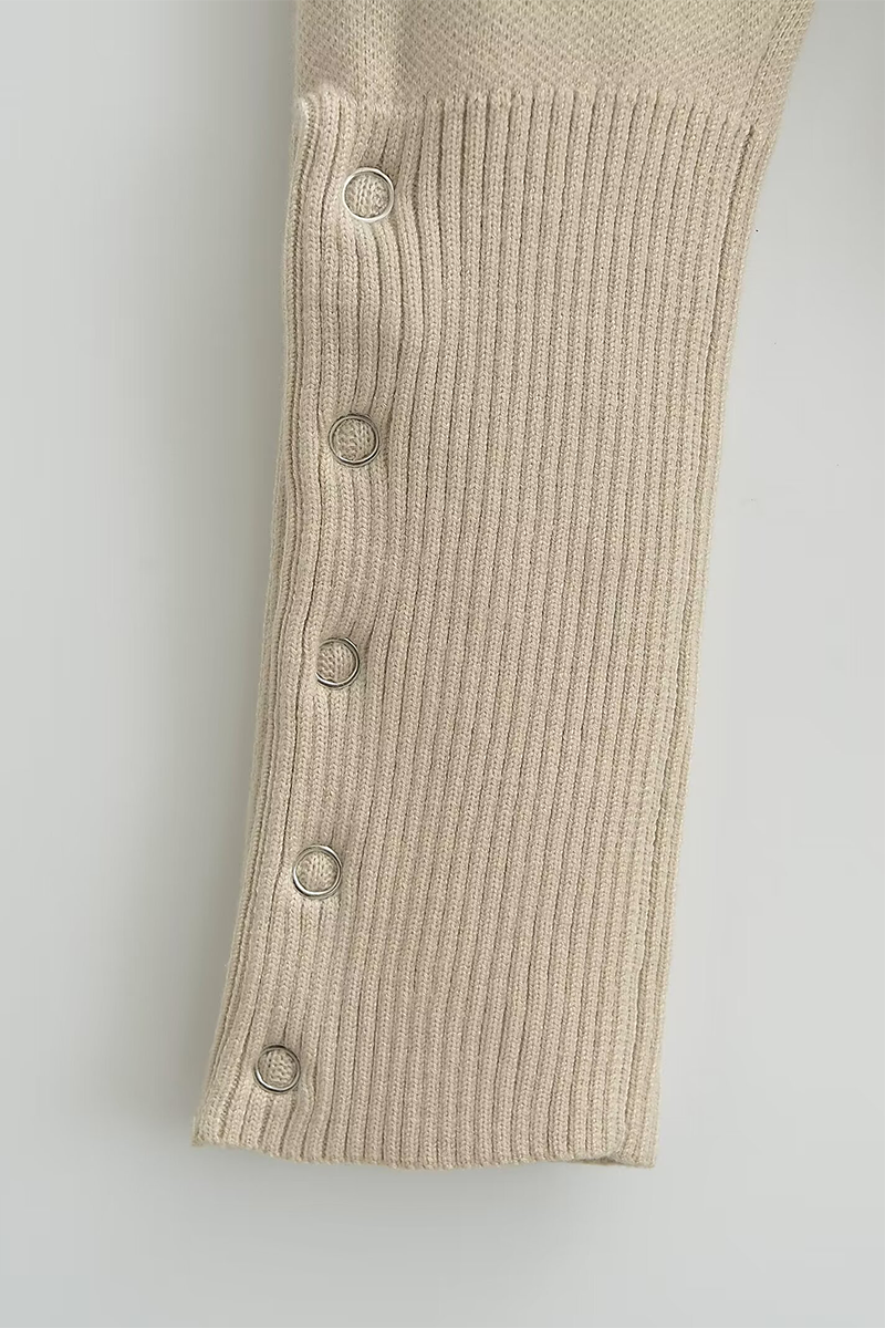 Prendas de abrigo informales con cuello redondo y hebilla para uso diario