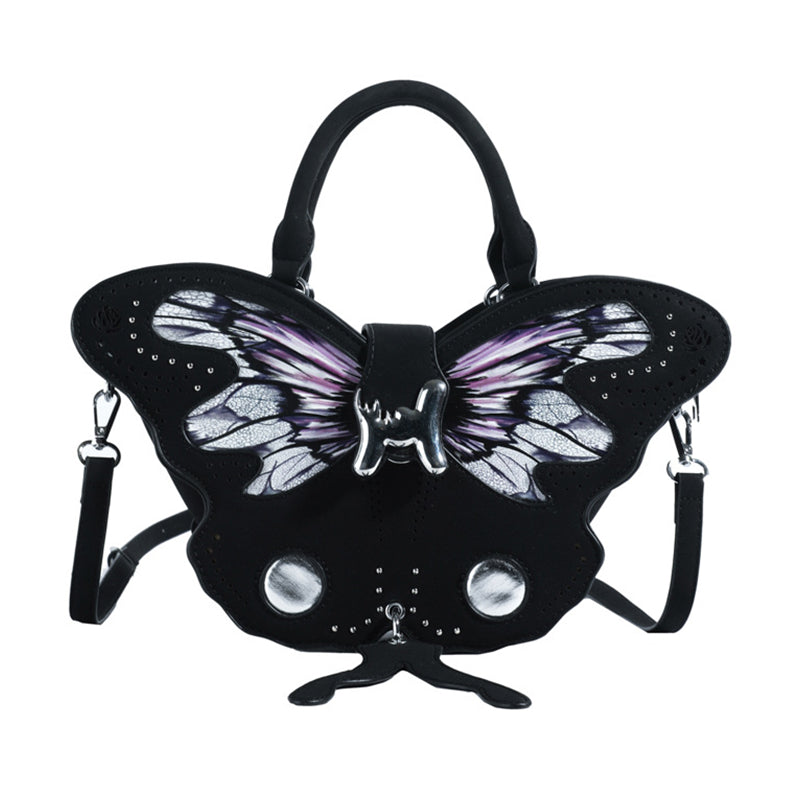 Bolsos casuales diarios con cremallera y diseño de mariposa