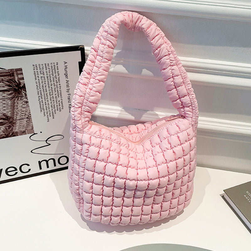 Bolsos casuales de uso diario con cremallera de color sólido (6 colores)