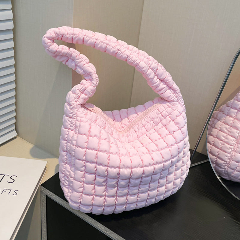 Bolsos casuales de uso diario con cremallera de color sólido (6 colores)