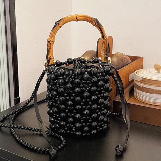 Bolsos casuales de diario con decoración de perlas y patchwork (3 colores)