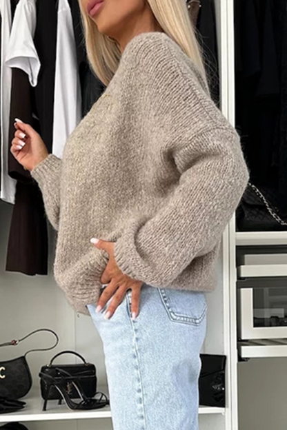 Prendas de abrigo informales de cuello en V para uso diario (4 colores)