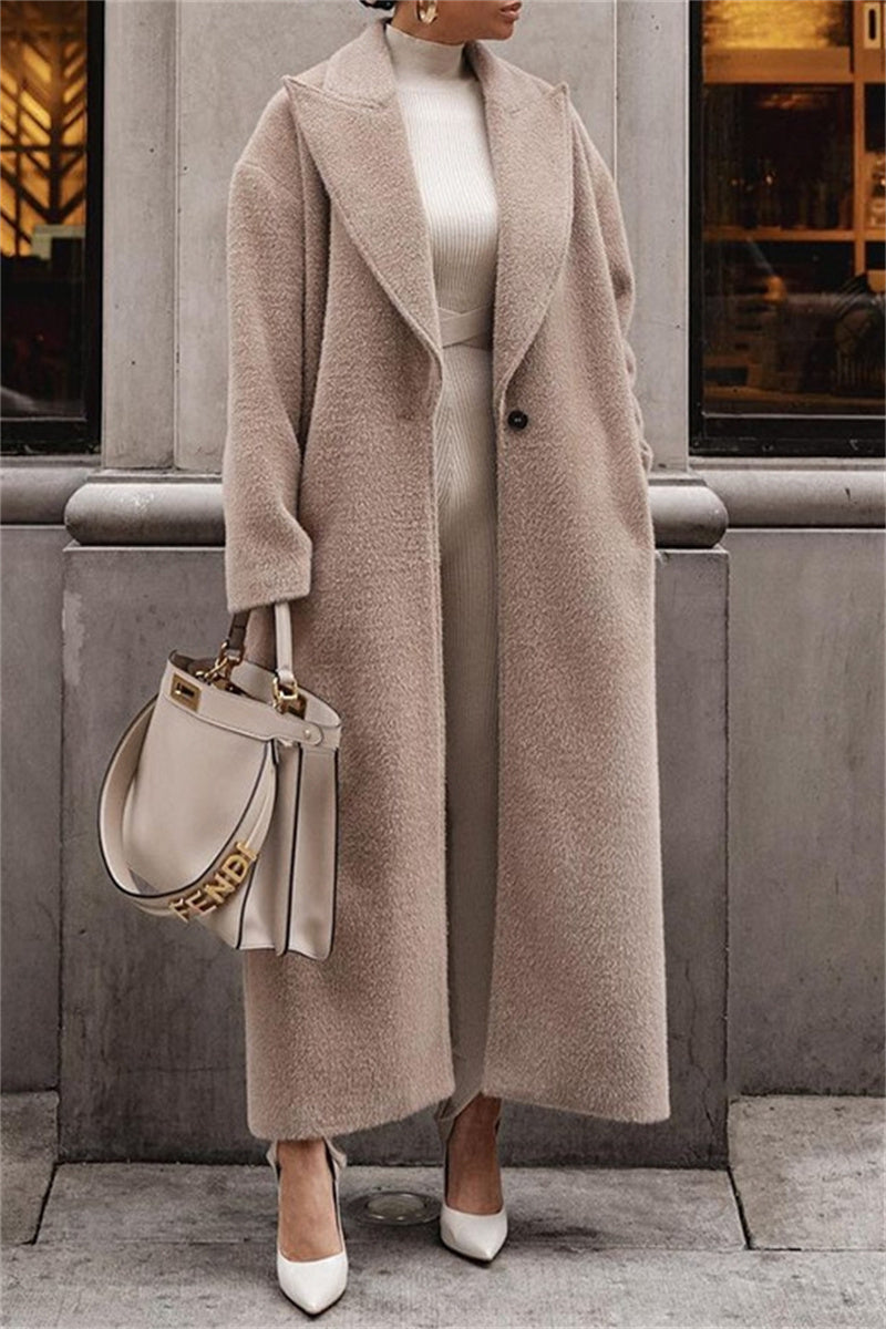 Prendas de abrigo informales con cuello vuelto y botones (4 colores)