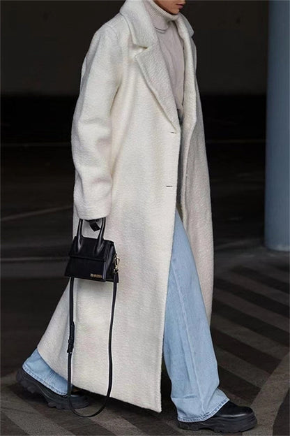 Prendas de abrigo informales con cuello vuelto y botones (4 colores)