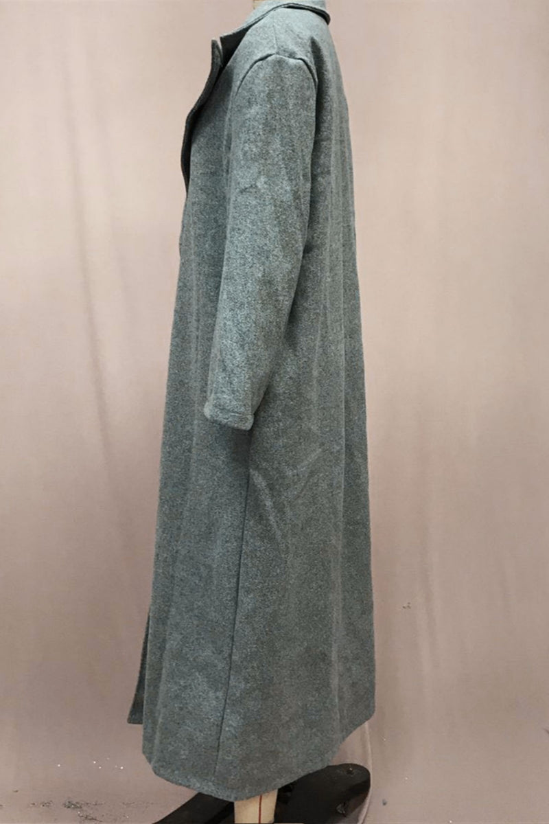 Prendas de abrigo informales con cuello vuelto y botones (4 colores)