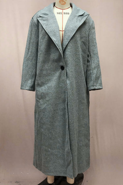 Prendas de abrigo informales con cuello vuelto y botones (4 colores)