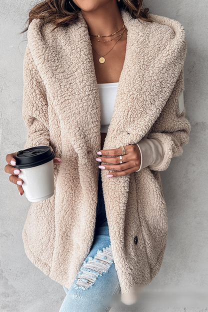 Prendas de abrigo casuales con capucha y botones de bolsillo