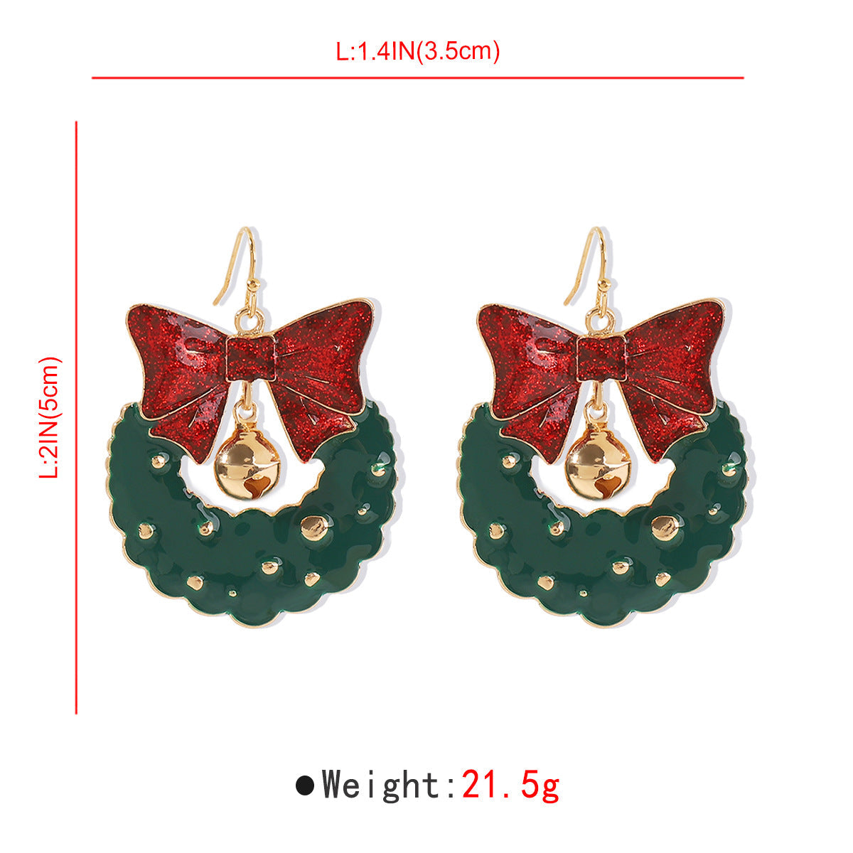 Pendientes calados con lazo diario