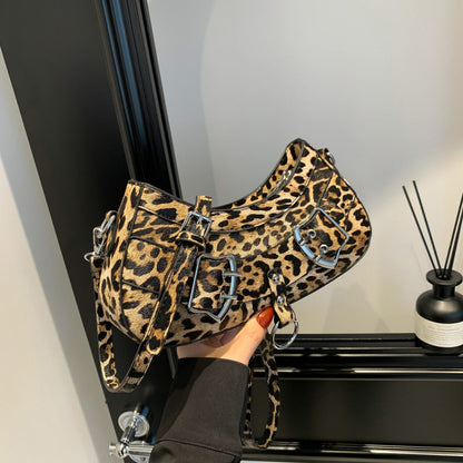Bolsas con cremallera con estampado de leopardo para uso diario (3 colores)
