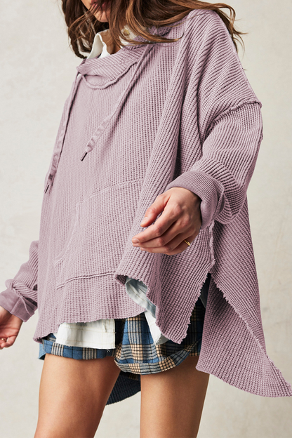 Casual Street Draw String Pocket Hooded Sweats(5 Colors)