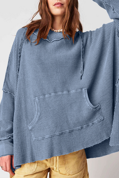 Casual Street Draw String Pocket Hooded Sweats(5 Colors)