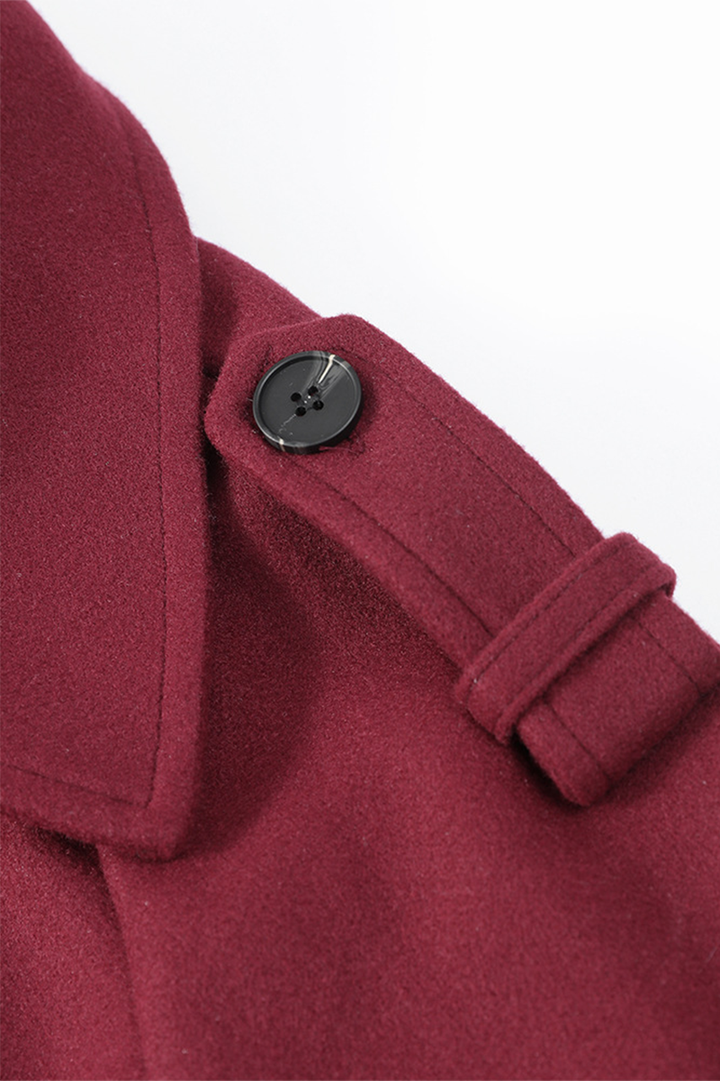 Prendas de abrigo informales de calle con bolsillos, cordones, botones y cuello vuelto