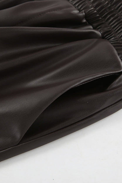 Pantalones casuales de diario con bolsillos, cordones, sueltos, de cintura alta y rectos