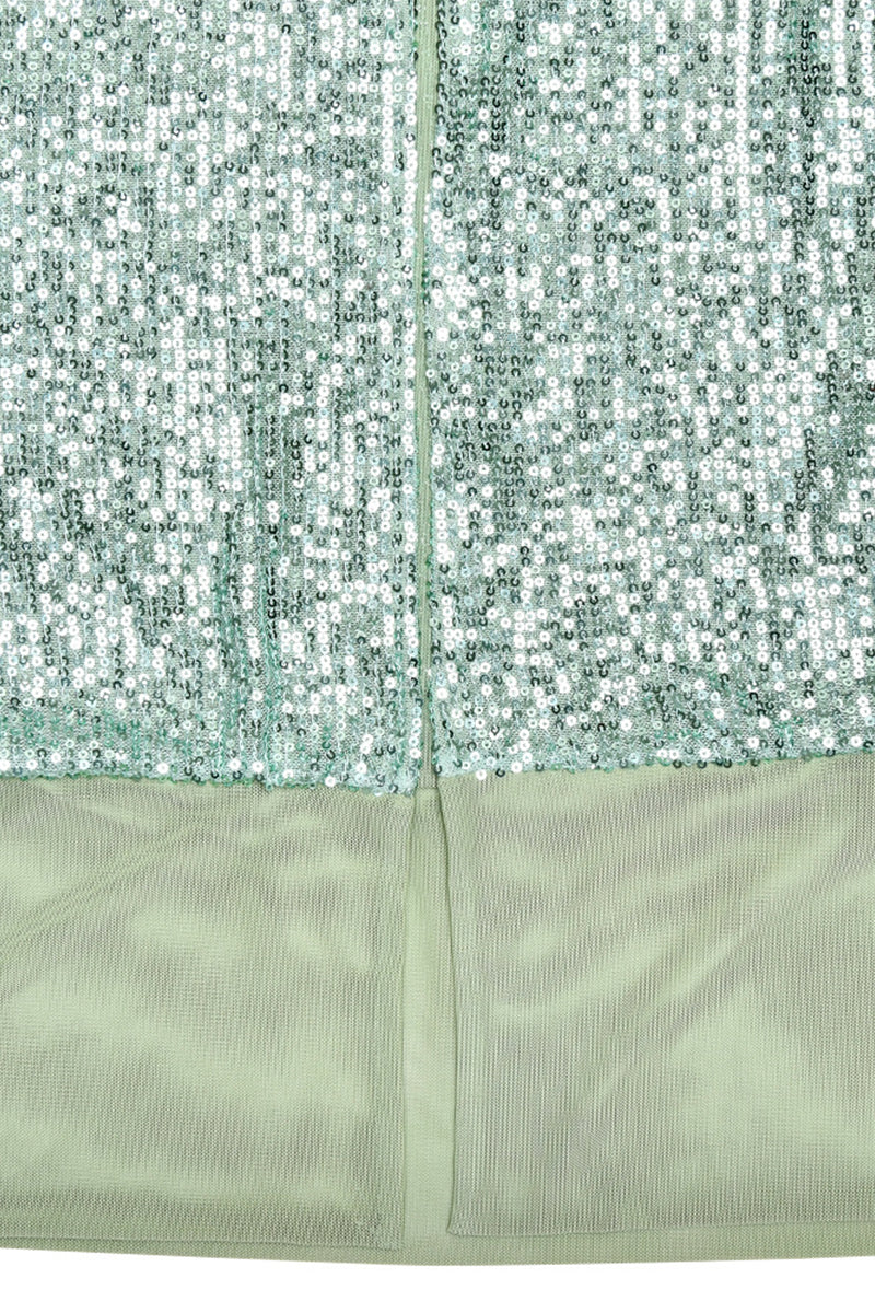 Vestidos largos sexis sin tirantes con abertura y lentejuelas (3 colores)