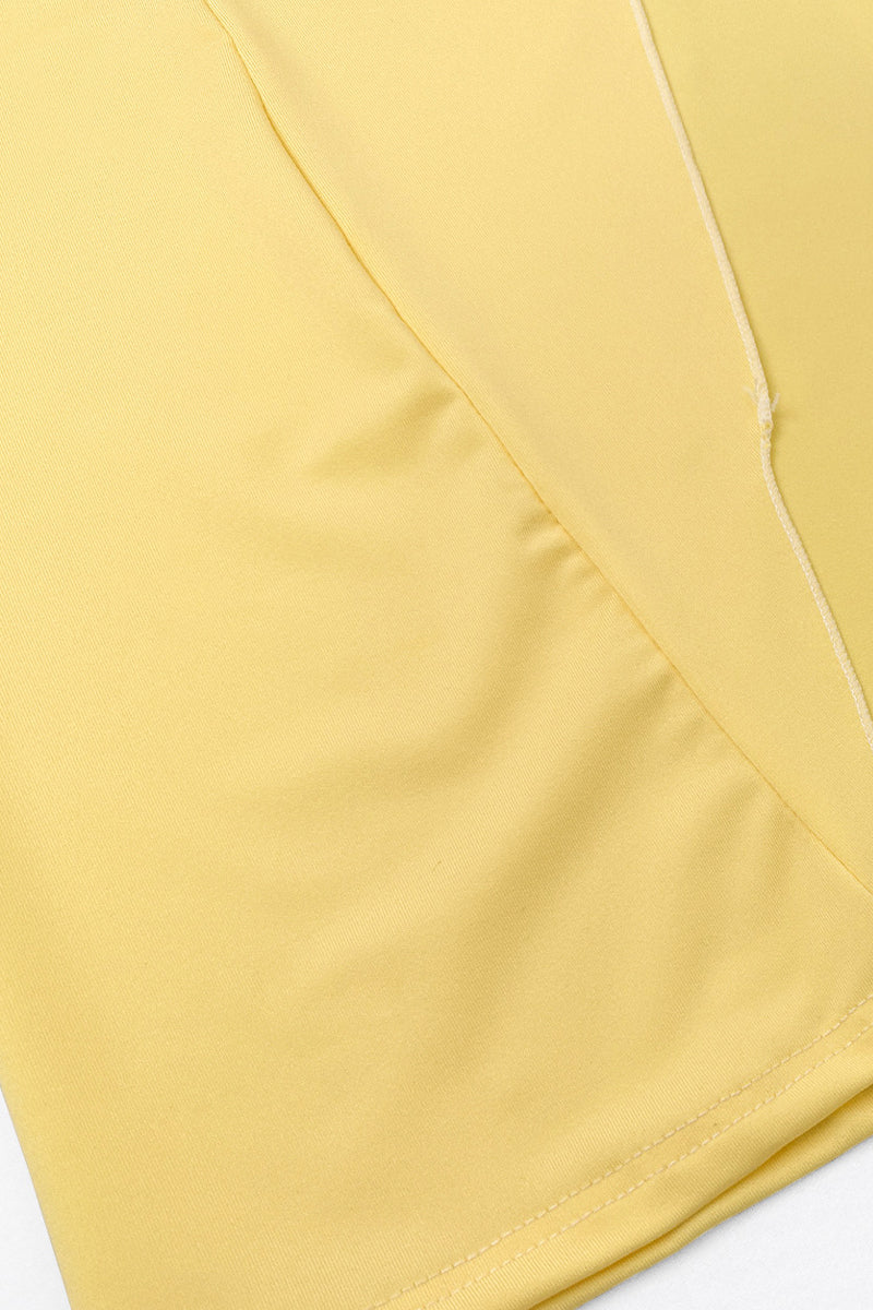 Sexy Slit Flounce Strapless Evening Dresses