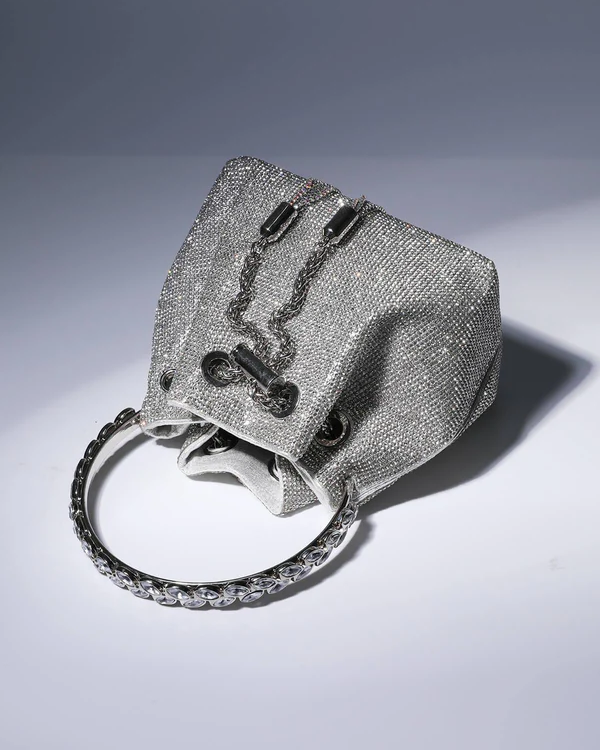 Rhinestone Shiny Diamond Bucket Bag