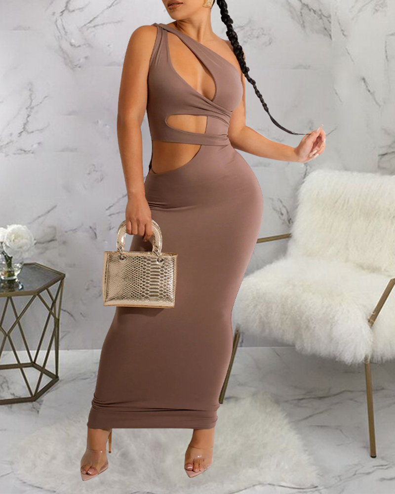 Off-Shoulder Sleeveless Dress