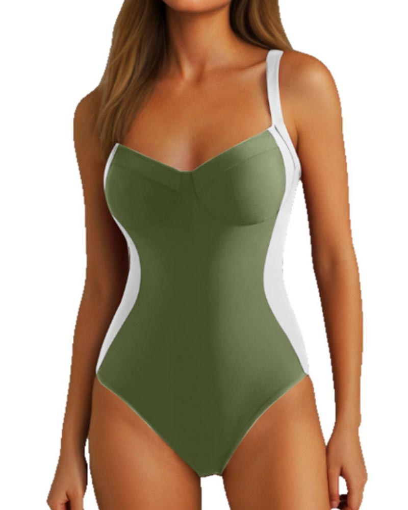 Slingback Underwire Body-Shaping Swimsuit
