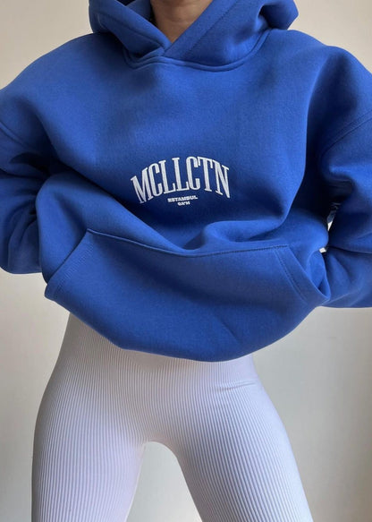 Casual Logo Hoodie - Oversized Long Sleeve Comfort