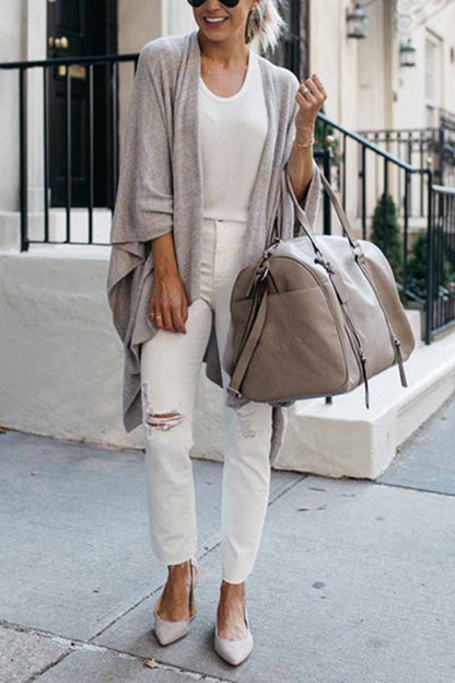 Loose Knitting Casual Irregular Outfit Coat