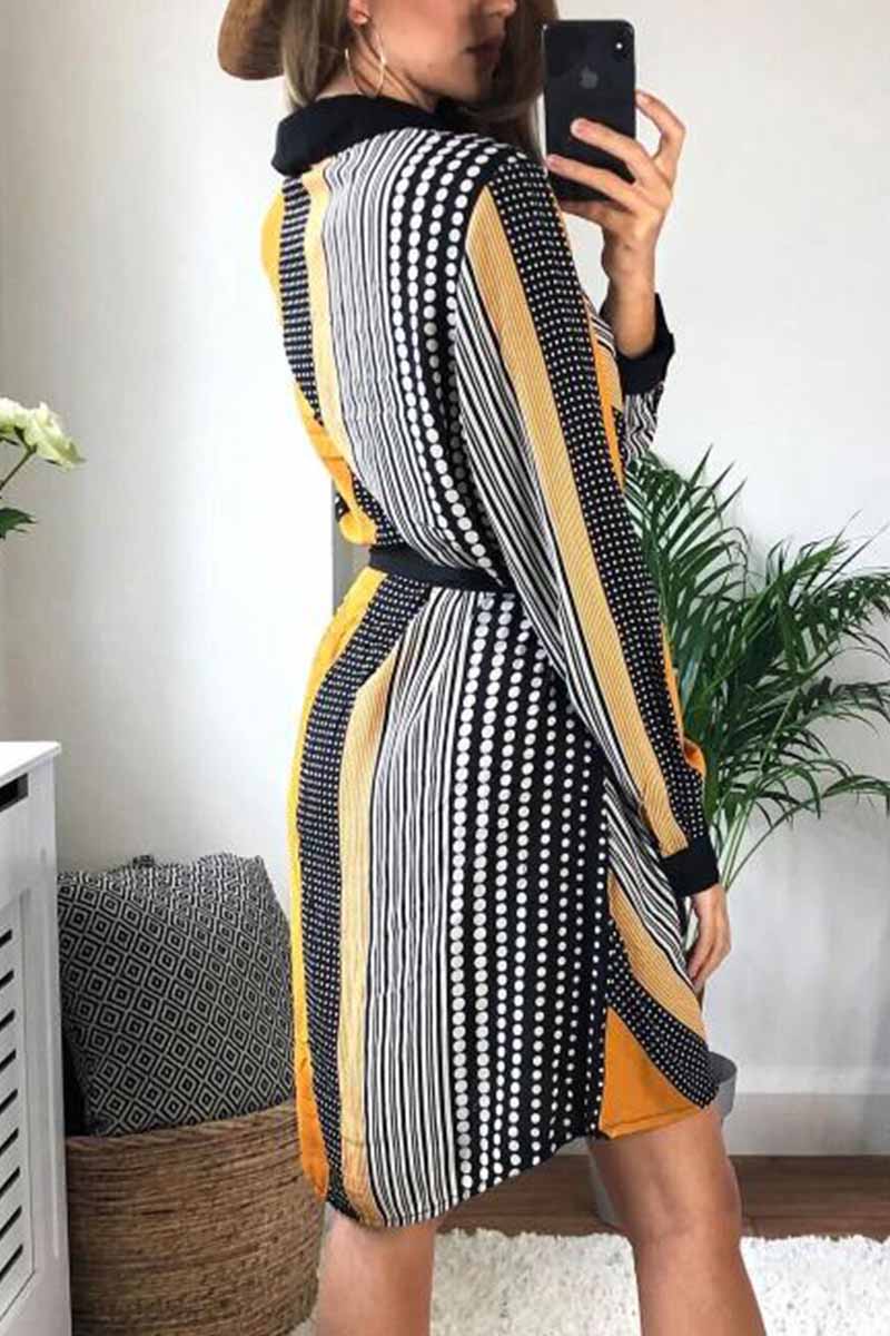 Contrasting Floral Dress (2 Colors)