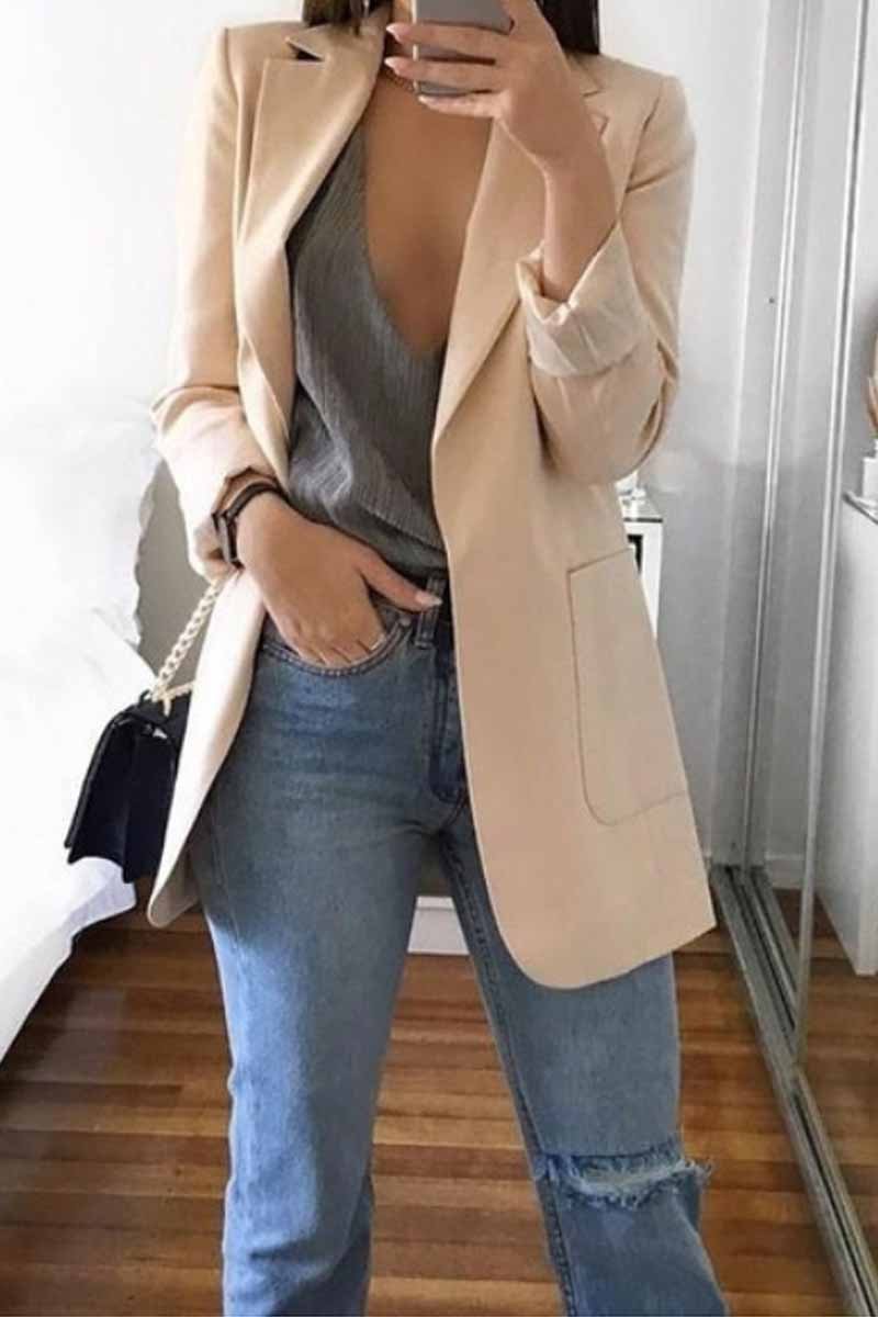 Stylish Suit with Pocket Blazer(5 Colors)