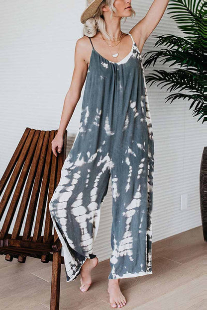 Loose Tie-dye Cute Jumpsuit(2 Colors)