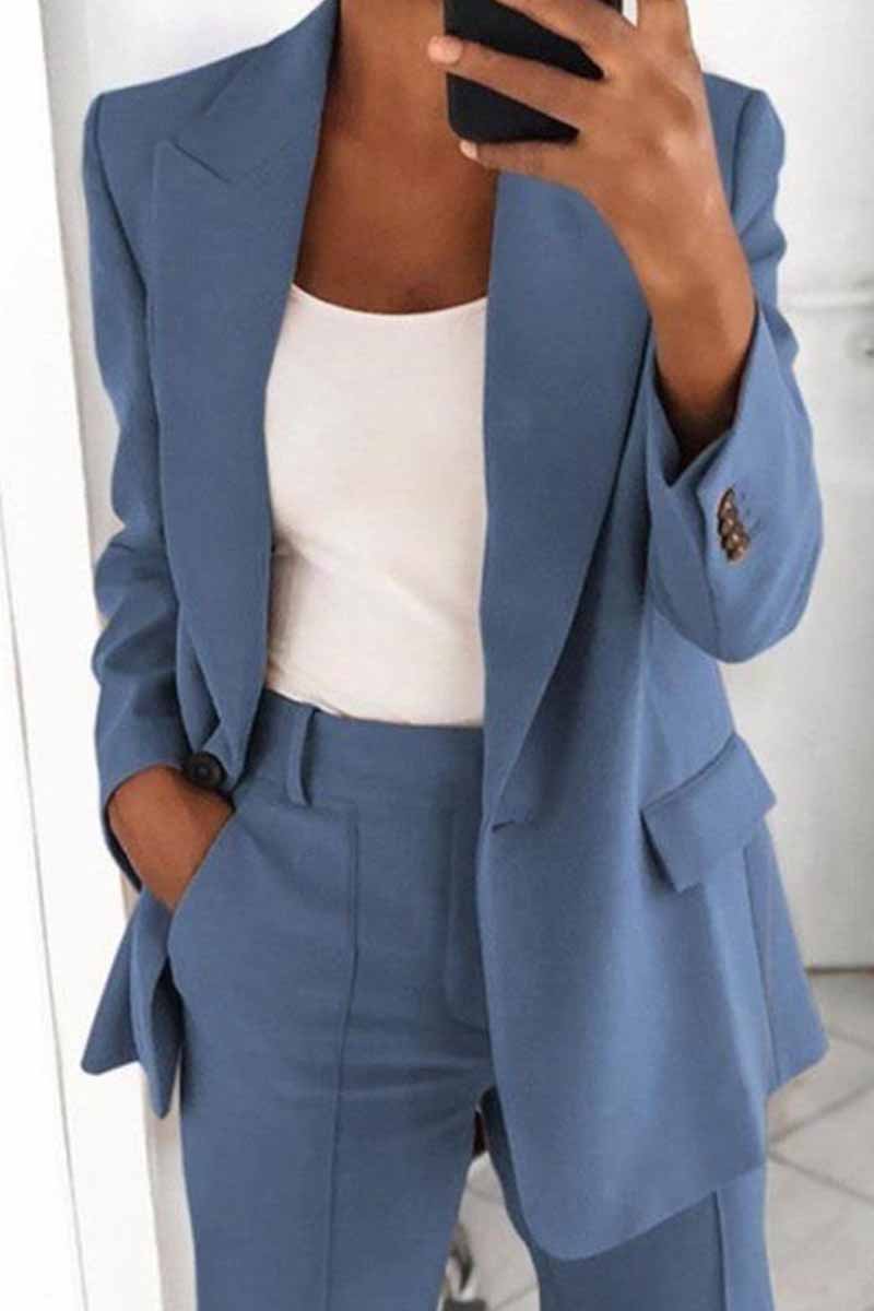 Two-Piece Fashion Lapel Cardigan Blazer£¨5 colors£©