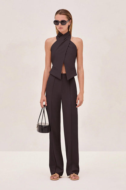 Cross Halter Neck Vest Top