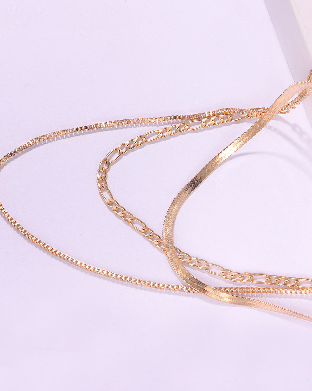 Geometric Multi-Layered Punk Necklace