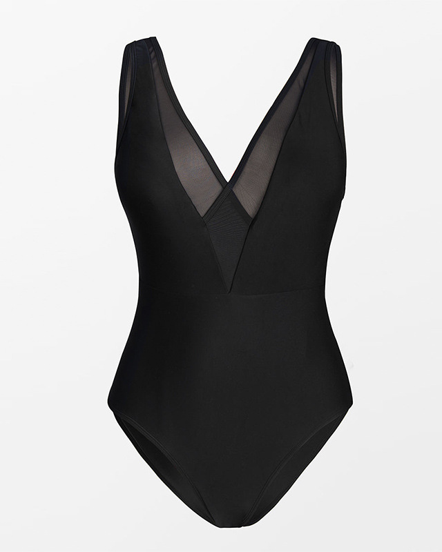 Mesh Panel Swimsuit
