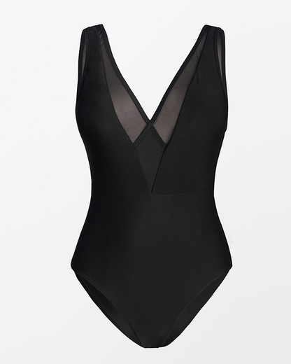 Mesh Panel Swimsuit