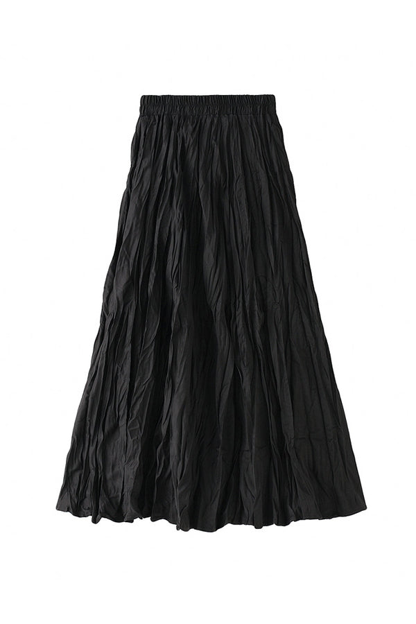 A-line mid-length winter skirt with sweater