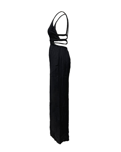 Cut-Out Wide-Leg Jumpsuit