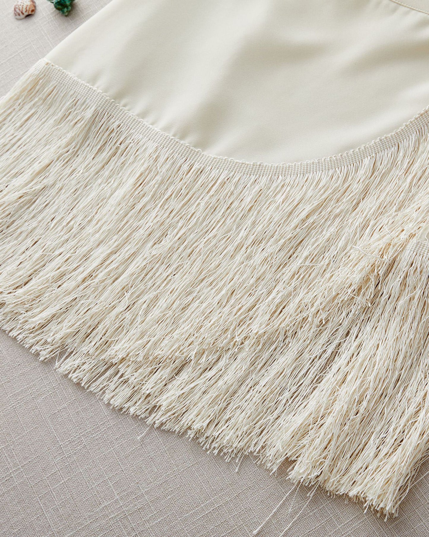 Tassel Top and Skirt Two-Piece Swimsuit