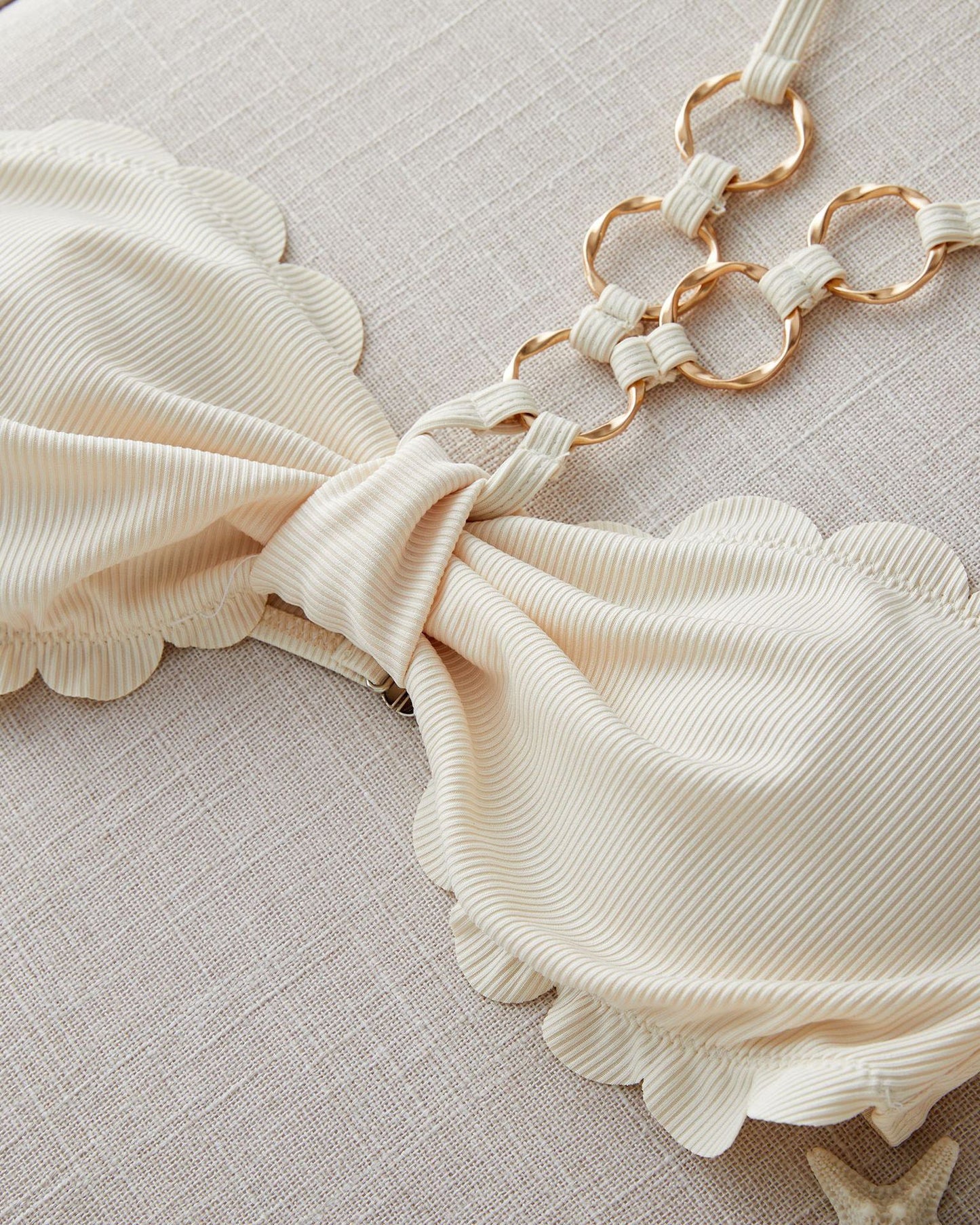 Tassel Top and Skirt Two-Piece Swimsuit