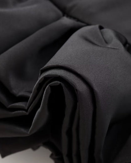 Sleeveless Suspender Flower Bud Patchwork Dress