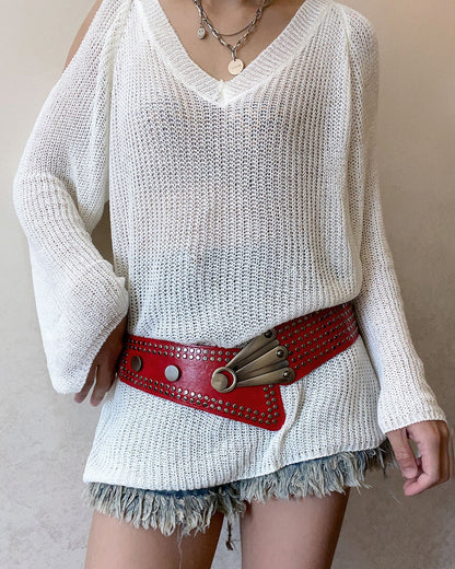 Rivet Punk y2K Hip Belt