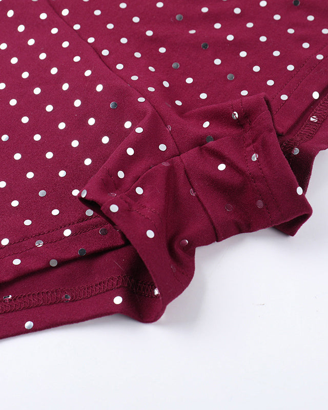 Slim Fit Deep V Jumpsuit With Rhinestones