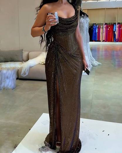 One Shoulder Fitted Dress