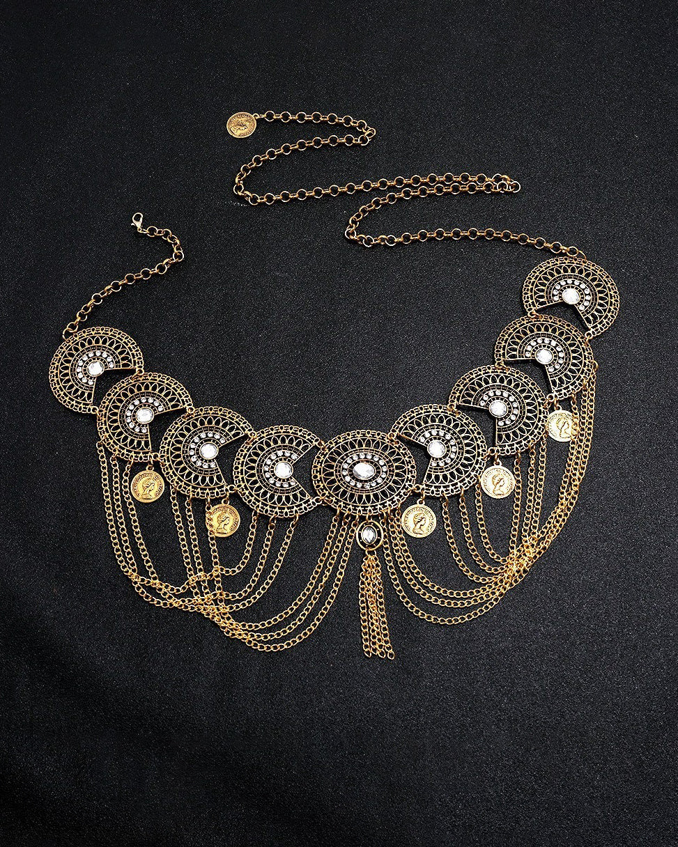 Retro Ethnic Style Tassel Waist Chain
