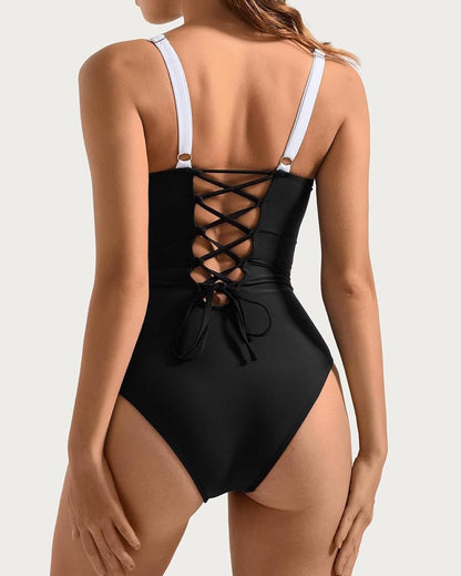 Slingback Underwire Body-Shaping Swimsuit