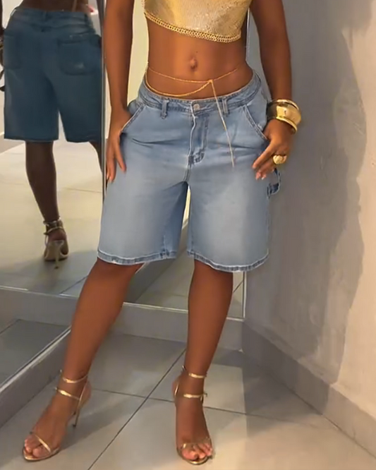 Loose Denim Shorts (Pre-Sale)