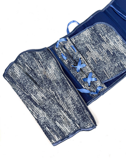Sequins Denim Corset