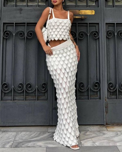 Suspender Skirt Suit